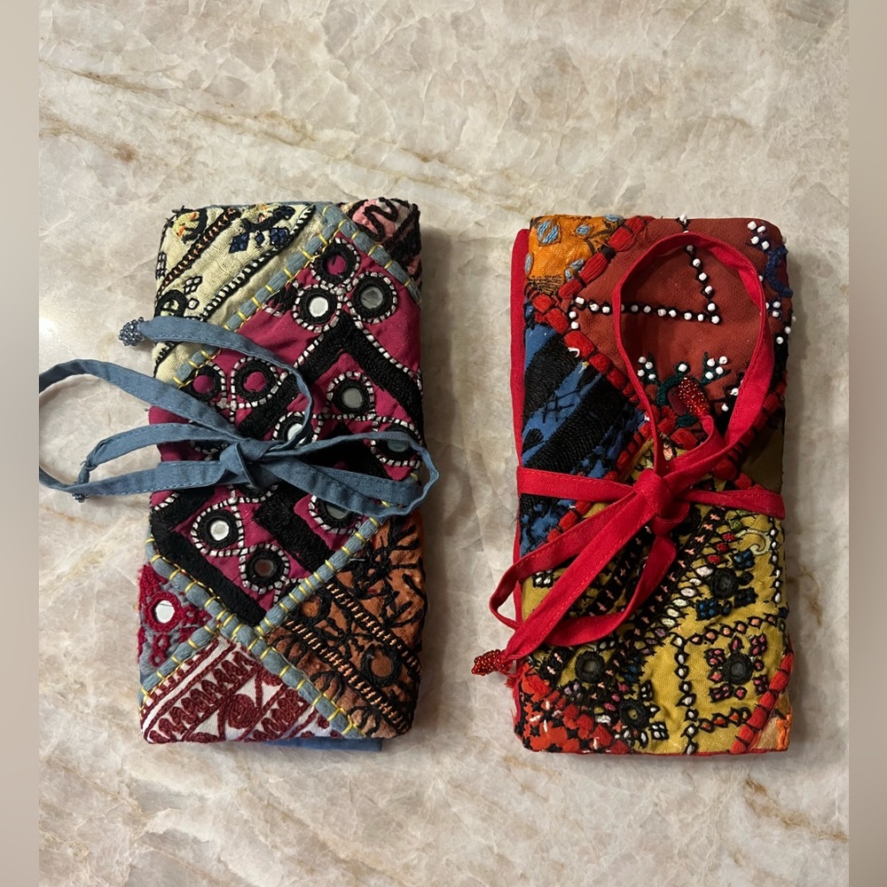 TWO - Jewelry Holders - multi colored
